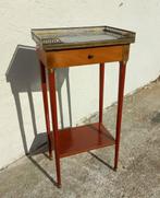 Bijzettafel - Frans antiek - Hout, Marmer - Nachtkastje -, Antiek en Kunst