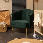 WEG IS WEG! Fauteuil Amy velvet groen