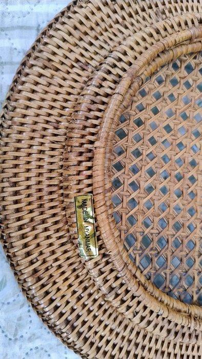 Flamant - Onderbord (12) - Rattan - Birma-stokladers, Antiek en Kunst, Kunst | Designobjecten