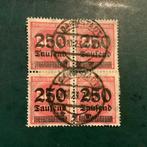 Duitse Rijk 1923 - NO RP: 250.000 Mark in blok van vier met, Gestempeld
