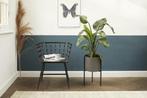 2dekans | LIFA LIVING Plantenbak Delphine - Grijs & Zwart -, Huis en Inrichting, Ophalen of Verzenden, Zo goed als nieuw