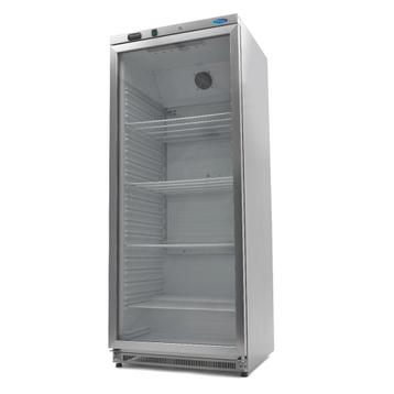Koelkast - 600 L - Rvs - met Glazen Deur beschikbaar voor biedingen