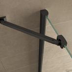 Zwarte Douchecabine 90x90 of 100x100 met draaideur, Verzenden, Nieuw, Glas, Overige typen