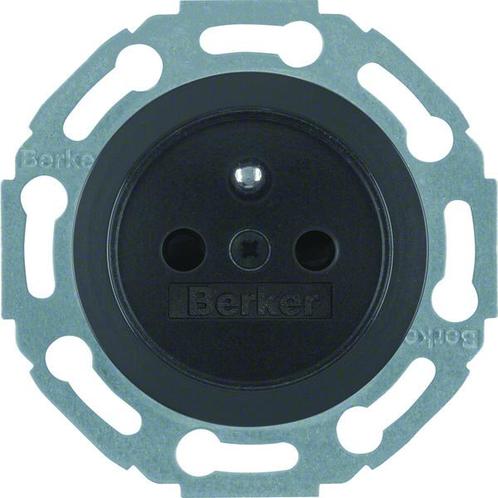 Hager Berker Wandstopcontact 1930/glas (WCD, Doe-het-zelf en Verbouw, Elektra en Kabels, Overige typen, Nieuw, Verzenden