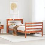 vidaXL Bedframe zonder matras massief grenenhout wasbruin, Eenpersoons, Bruin, Verzenden, Nieuw