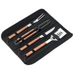 Déglon 4-delige barbecue set – luxe bubinga hout – met, Tuin en Terras, Ophalen of Verzenden, Nieuw