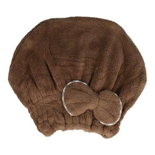 Haardroogdoek Muts Donker Bruin, Sieraden, Tassen en Uiterlijk, Uiterlijk | Haarverzorging, Verzenden