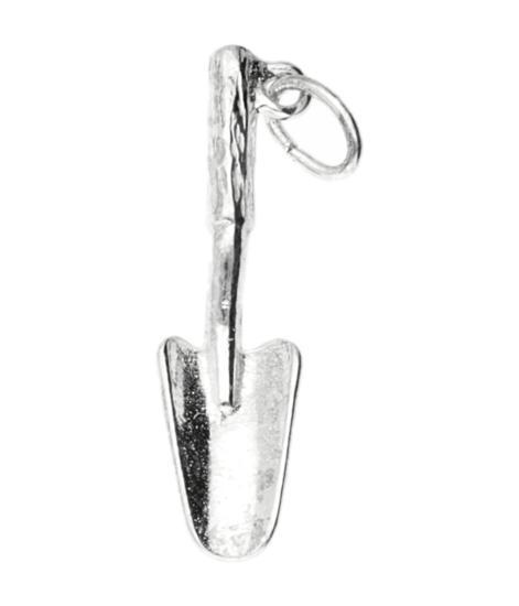 Zilveren Tuinschep ketting hanger, Sieraden, Tassen en Uiterlijk, Kettinghangers, Verzenden