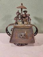 Pot - Brons - Bronze Aschanti/Akan doos, Antiek en Kunst