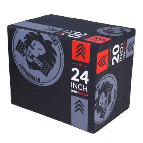 Lifemaxx Crossmaxx 3-in-1 Soft Plyobox - Zwart, Sport en Fitness, Fitnessmaterialen, Verzenden
