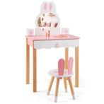 LIVSK Kinder Kaptafel Set - Schattig Konijn Design - Veilig, Verzenden, Nieuw
