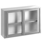 GGM Gastro | RVS wandkast - 2000x400mm - met | WSI2010, Verzenden, Nieuw in verpakking, Meubilair