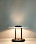 Bureaulamp - Glas, Metaal - Vintage Bureaulamp In de stijl