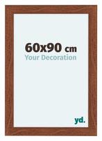 Fotolijst 60x90 cm - Walnoot - MDF - Como, Huis en Inrichting, Woonaccessoires | Lijsten, Verzenden, Nieuw