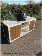 buitenkeuken The Inferno staal, composiet kamado S,M en L, Tuin en Terras, Buitenkeukens, Houtskool, Vrijstaand, Flame & Steel