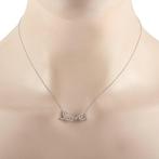 Ketting met hanger - 14 karaat Witgoud, 14K witgouden