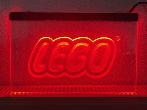 LEGO neon bord lamp LED verlichting reclame lichtbak *rood*, Verzamelen, Merken en Reclamevoorwerpen, Nieuw, Verzenden