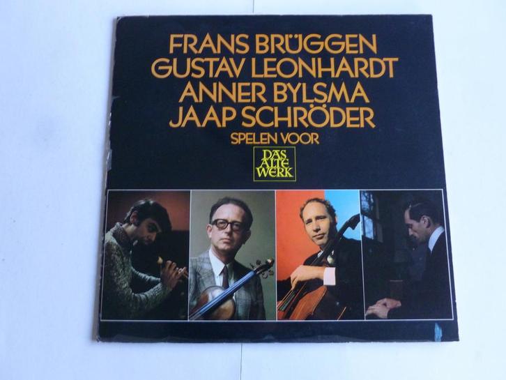 Frans Bruggen, Gustav Leonhardt, Anner Bylsma, Schroder (LP), Cd's en Dvd's, Vinyl | Klassiek, Zo goed als nieuw, Verzenden