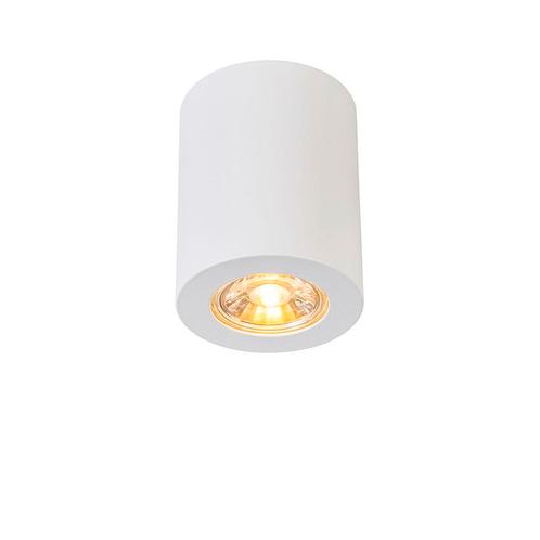 Moderne opbouwspot wit 7,5cm GU10 50mm - Tuba, Huis en Inrichting, Lampen | Spots, Nieuw, Overige materialen