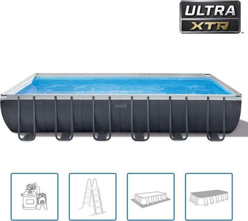 Intex Ultra XTR Frame zwembad 732 x 366 x 132 cm  met, Tuin en Terras, Zwembaden, 400 cm of meer, Rechthoekig, Nieuw, Opzetzwembad