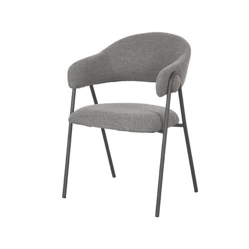 Eetkamerstoel Lowen Grijs Boucle, Huis en Inrichting, Stoelen, Ophalen of Verzenden