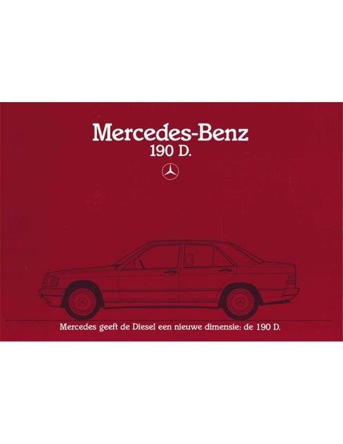 1983 MERCEDES BENZ 190D BROCHURE NEDERLANDS, Boeken, Auto's | Folders en Tijdschriften