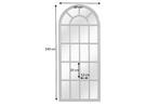 Design wandspiegel CASTILLO 140cm zwart raam in landelijke, Huis en Inrichting, Nieuw, Ophalen of Verzenden
