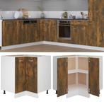 vidaXL Keukenkastje Lyon 75,5x75,5x81,5 cm bewerkt hout, Verzenden, Nieuw, Bruin