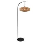 Landelijke vloerlamp bruin, Selena, met schakelaar, Huis en Inrichting, Lampen | Vloerlampen, Nieuw, Ophalen of Verzenden, Landelijk