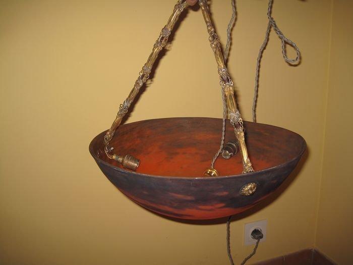 Müller Frères Lunéville - Lamp - Glas, Glazuur -, Antiek en Kunst, Kunst | Designobjecten