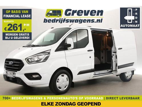 Ford Transit Custom 300 2.0 TDCI L2H1 AUT Airco Cam €261pm, Auto's, Bestelauto's, Automaat, Diesel, Wit, Ford, Verzenden