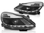Koplampen Opel Corsa D 06-11 Dayline LED DRL Zwart, Auto-onderdelen, Ophalen of Verzenden, Nieuw
