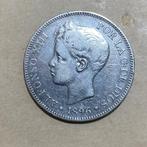 Spanje. Alfonso XIII. 5 Pesetas 1896 *96* PGV (Zonder
