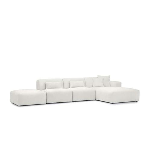 Loungebank Veenendaal - loungebanken - Wit, Huis en Inrichting, Banken | Sofa's en Chaises Longues, Nieuw, Stof