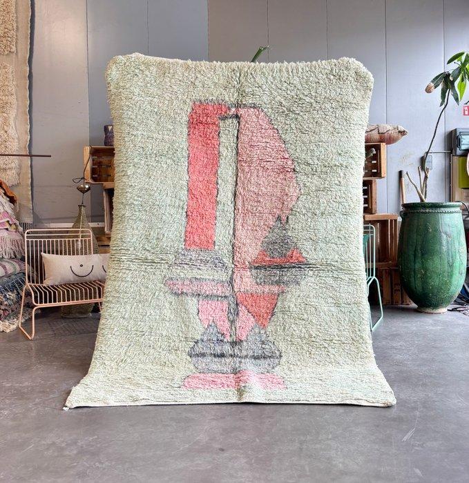 Unieke moderne Marokkaanse Azilal-hoogpolig tapijt – 170 x, Huis en Inrichting, Stoffering | Tapijten en Kleden