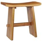 Teak Kruk Massief 50cm - OP=OP - Badkamer & Woonkamer!, Huis en Inrichting, Ophalen of Verzenden, Nieuw, Hout