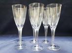 Franse kristallen champagnefluiten / champagneglazen (6) -