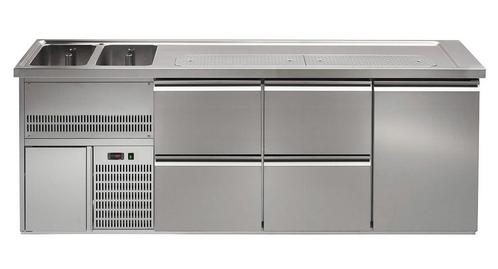 GGM Gastro | Biertoog Premium PLUS - 2500x700mm - 1 deur & 4, Zakelijke goederen, Horeca | Meubilair en Inrichting, Nieuw in verpakking