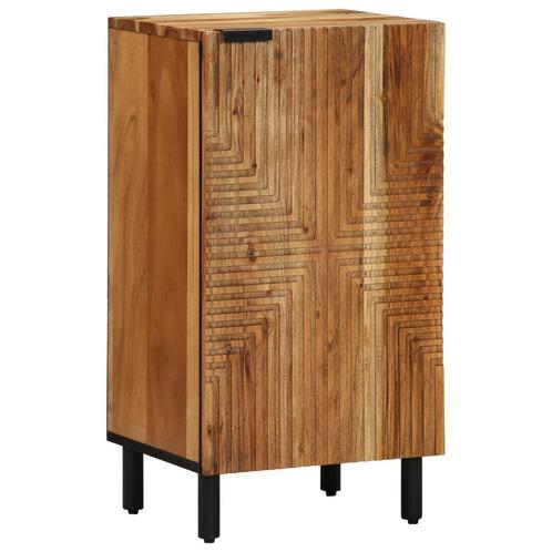 vidaXL Dressoir 40x33x75 cm massief acaciahout, Huis en Inrichting, Woonaccessoires | Cd- en Dvd-rekken, Nieuw, Verzenden