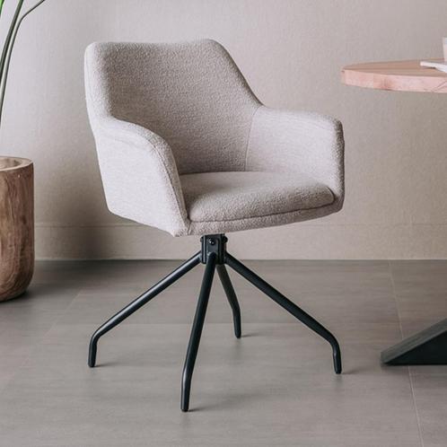 *WOONWINKEL* Tower Living Ortana Moderne Stoel Naturel, Huis en Inrichting, Stoelen, Nieuw, Verzenden