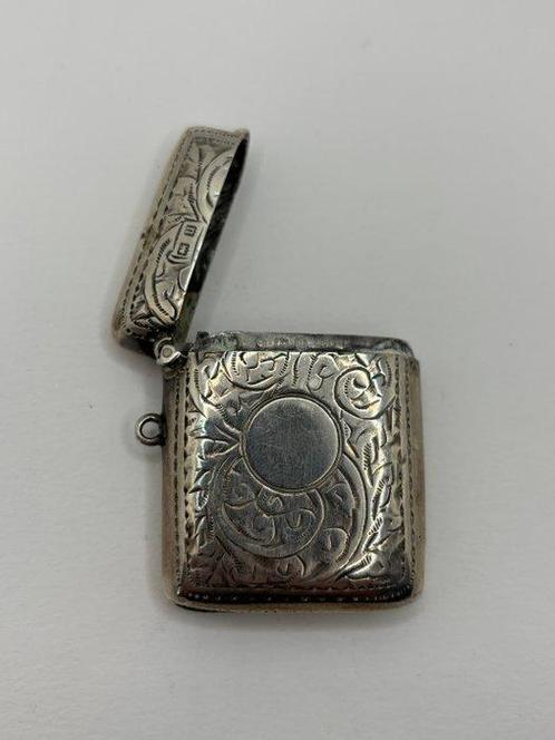 Vesta doosje - Geen reservering, Engels Argento, jaar 1919, Antiek en Kunst, Antiek | Goud en Zilver