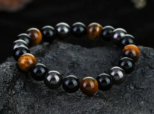 Style King Kralenarmband met Hematiet, Tijgeroog en Onyx, Sieraden, Tassen en Uiterlijk, Armbanden