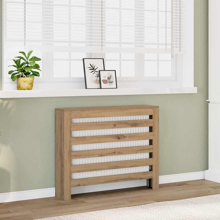 vidaXL Radiatorombouw 104x20x82 cm bewerkt hout artisanaal, Doe-het-zelf en Verbouw, Verwarming en Radiatoren, Nieuw, Verzenden