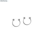 Zilveren circular barbell piercings studs, Sieraden, Tassen en Uiterlijk, Piercings, Verzenden, Nieuw, Zilver
