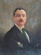 Ezechiele Acerbi (1850-1920) - Ritratto dellIngegnere, Antiek en Kunst, Kunst | Schilderijen | Klassiek