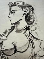 Pablo Picasso (1881-1973) - Nu assis, 1955