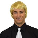 Ken pruik steil blond, Verzenden, Nieuw, Feestartikel