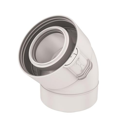 UbiFit Bocht 45° Klemband Conc PP/KS 60/100 wit, Doe-het-zelf en Verbouw, Overige Doe-het-zelf en Verbouw, Ophalen of Verzenden