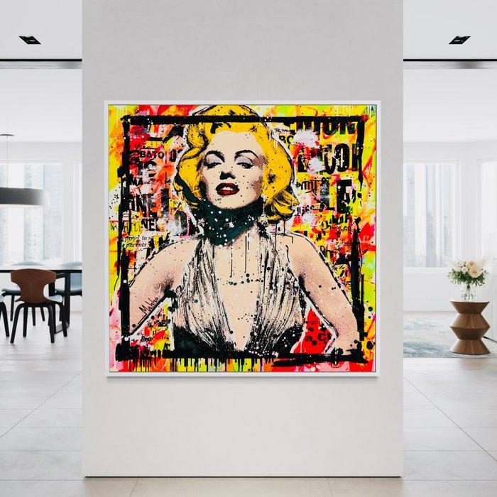 Mikko - Marilyn Monroe Sparkles On Frame - XL (No reserve, Antiek en Kunst, Kunst | Schilderijen | Modern