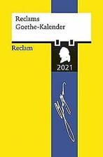 Reclams Goethe-Kalender 2021  Book, Joachim Seng, Zo goed als nieuw, Verzenden